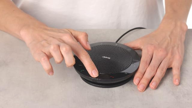 Bild 6 - Jabra Speak 510 Lautsprecher — tragbarer Bluetooth-Lautsprecher, Konferenzlautsprecher — Anschluss an Laptops, Smartphones und Tablets — USB-Stecker, Schwarz