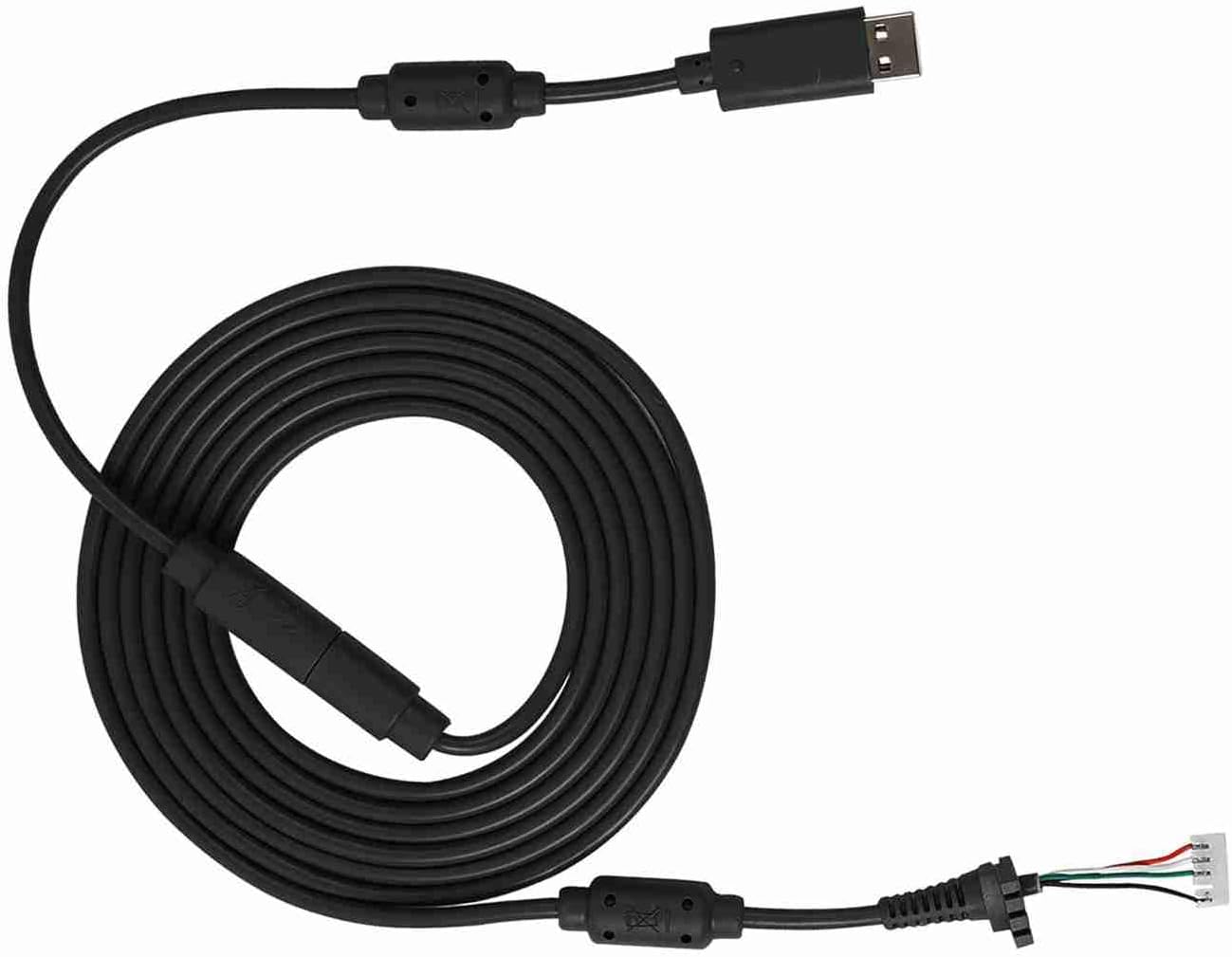 USB Replacement Wire, Breakaway Adapter, 8.2FT Long Game Wire for 360 Controller, Black, Grey (optional), ABS Material, Compatible With 360 (Black)