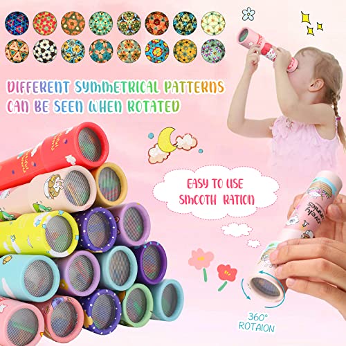 48 Pcs Kaleidoscopes, Vintage Classic Kaleidoscope Toys Educational Party Favors For Stock Stuffers Bag Fillers For Boys And Girls Birthday And School Carnival Prizes, Random Patterns (Cute Style) #TOP3