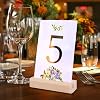 20 Pièces Porte-Cartes Bois Naturel - Support Photo Menu 10,5 X 3 X 1,5 Cm - Mariages, Restaurants & Fêtes