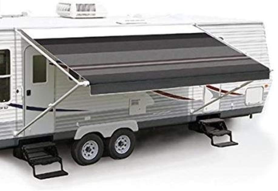 Carefree EA166D00 Fiesta Silver Fade 16' Vinyl Roller Assembly (with White Vinyl Weatherguard, White Spring Castings)