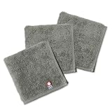 [ aso ] ハンドタオル 今治タオル 3枚セット 綿100% 日本製 22cm角 個包装 吸水 コンパクト タオルハンカチ Byme バイミー 3枚セット チャコール cy-by335-h3-a-ch