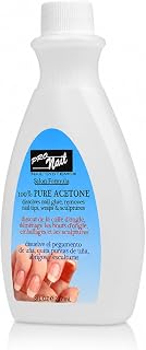 PRONAIL 100% Pure Acetone Nail Polish Remover – Professional Strength Solvent for Acrylic Nails & Gel Removal | Cruelty-Free, Paraben-Free | Salon & At-Home Use | Made in USA | 8 oz