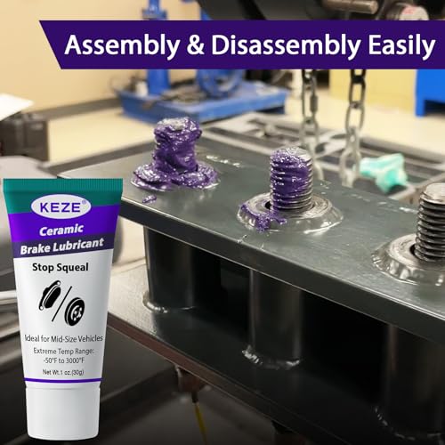 KEZE Caliper Grease Keramik-Bremsschmiermittel für Kraftfahrzeuge, feuchtigkeits- und korrosionsbeständig, Anti-Seize-Schmiermittel für Bremssattelbaugruppen,30g pro Stück, 3er-Pack