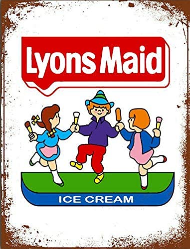 Vintage Retro Lyons Maid Kids Childrens Ice Cream Lolly Advertising inspired Kitchen Bar Novelty Gift Aluminium Metal Wall Sign Plaque