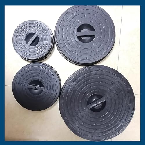 Tapa redonda de PE para tanque séptico con asa 45 cm reforzada 6