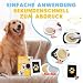 Pfotenabdruck Set Hund Katze, 2 Pcs Farbe Fussabdruck Baby Set mit 2 Fotorahmen 4 Karten, Hundepfoten Abdruck Machen, ohne Kontakt zur Farbe, Katze Geschenk für Hundebesitzer (Gold & Silber)