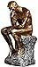 Resin Thinker Statue Thinker Figurine Thinking Man Sculptures for Home Office Desktop Crafts Gifts - Golden