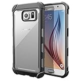 Galaxy S6 Case - Poetic [Affinity Series] - [TPU Grip Bumper] [Corner Protection] Protective Case for Samsung Galaxy S6 (2015) Frost Clear/Gray (3-Year Manufacturer Warranty From Poetic)