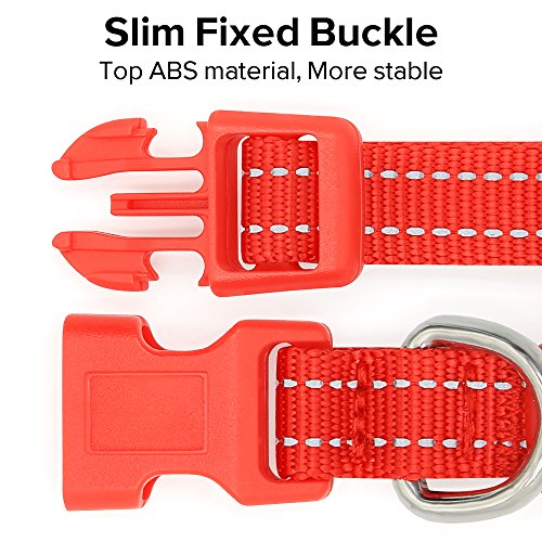 Vizpet Led Cat Dog Collar Usb Rechargeable & Xs Adjustable Size Nylon Collar Bright Safety Pet Collar For Small Cats & Dogs (Red) #TOP3