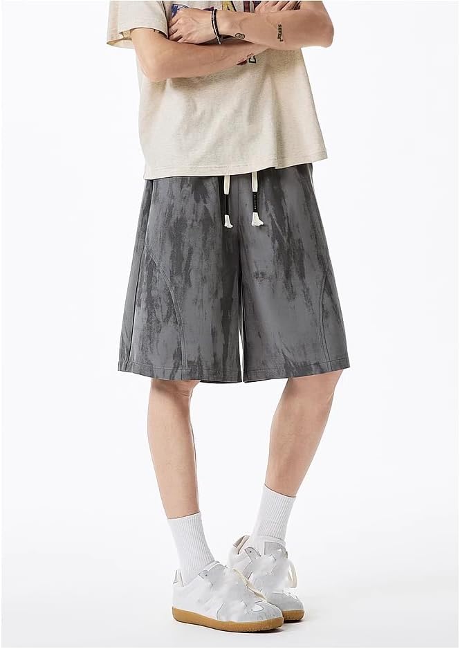 Men's Shorts American Retro Thin Straight Sport Fitness Hiking Casual Shorts