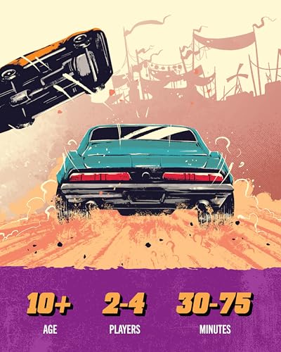 Image of Restoration Games Thunder Road Vendetta Part 5 Carnival of Chaos - Strategy Board Game for Adults - Demolition Derby Racing Game Expansion - 2-5 Players - 30-75 Min Playtime - Ages 10+
