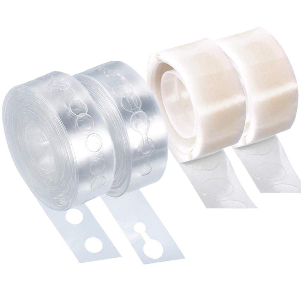 Generic 2 Rolls Balloon Garland Arch Strip Tape 10M and 2 Rolls Balloon Decorative Glue Points for Wedding Party Balloon Decorations