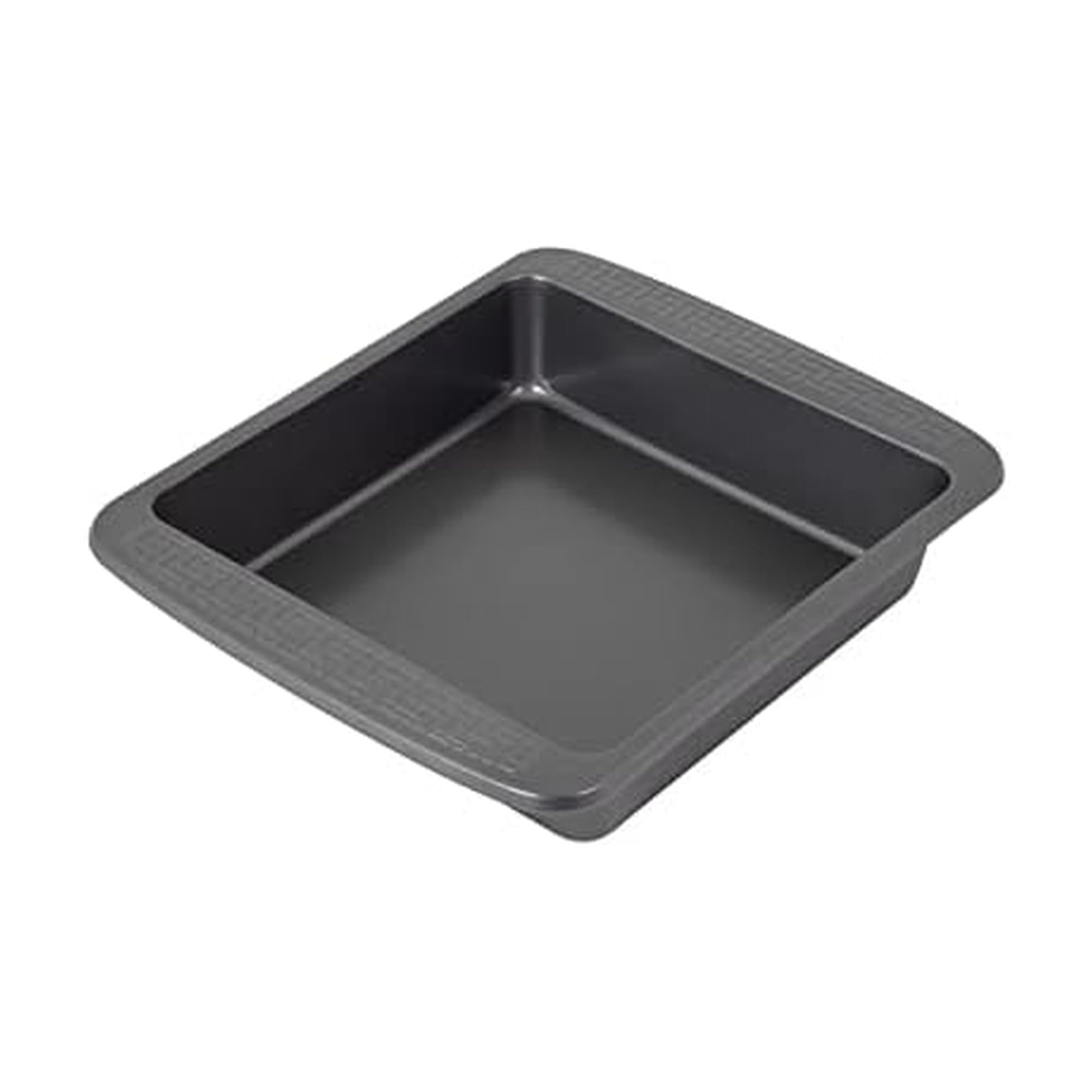 Everyday Nonstick 9 Inch Square Cake Pan | Carbon Steel Brownie Pan with Silicone Coating, Oven Safe to 450F, Gray