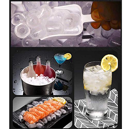 Máquina de hielo compacta automática con cubos de acero inoxidable miniatura 2