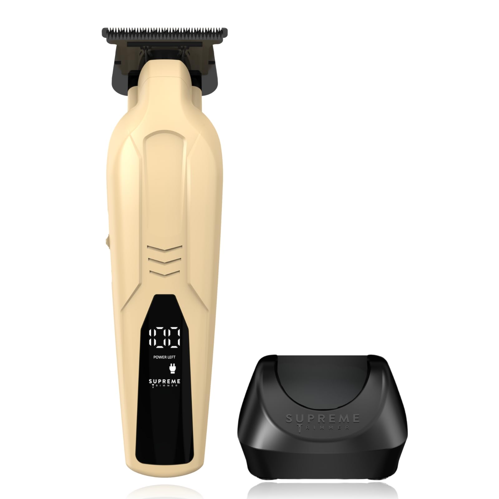 Supreme Trimmer Vader Lite ST3700 – Schnurloser Friseureinsatz & Bartschneider mit Zero-Gap DLC T-Blade, 7000 U/min Motor, 120 Minuten Laufzeit, USB-C-Schnellladung & Führungsschutz für Haar und