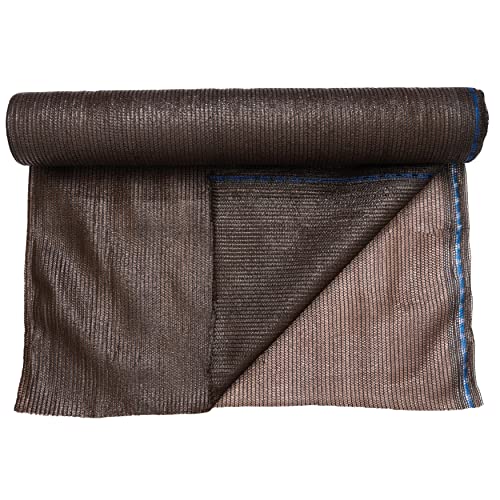 WindscreenShade Cloth 60% 5'10" x 100 ft HDPE Eyelet Shade Net Brown