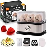 Sunny Side Up Egg Maker, 2025 New Sunny Side Master Egg Cooker 6 Egg Capacity, Soft, Medium, Hard Boiled, Poacher, Stainless Steel Electric Rapid Eggs Cooker With Auto Shut-Off, BPA Free (1 PCS)