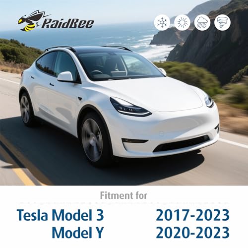 Image of Raidbee Windshield Wiper Blades Replacement for | Tesla Model 3 2017-2025 Model Y 2020-2025 Genuine OEM Quality 2 Pack