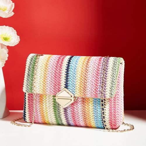 Bolso de Playa Bohemio de Paja para Mujer miniatura 2