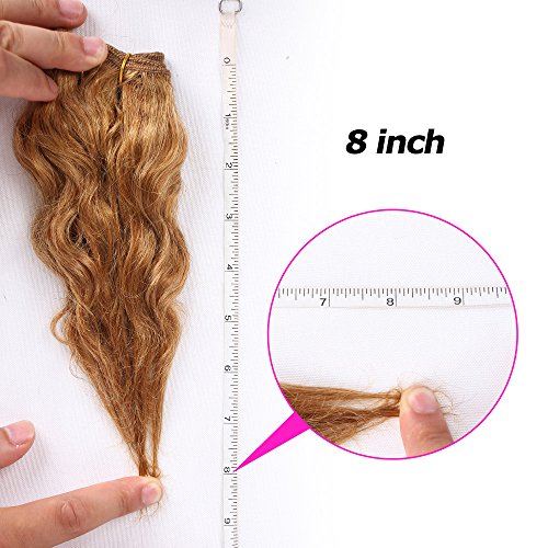 Violet Hair Brazilian Human Short Curly Weave Bundles With Closure 10A 100% Unprocessed Virgin Deep Curly Human Hair Bundles Chocolate Blonde Color Wet And Wavy Human Hair Bundles Sew In Hair Extensions Real Human Hair 8 Inch #TOP3