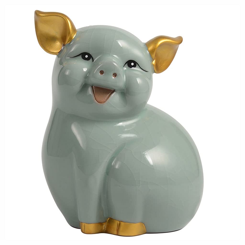 key safe, Money Box Ceramic Piggy Bank Cute Coin Saving Coins Cash Fun Jar