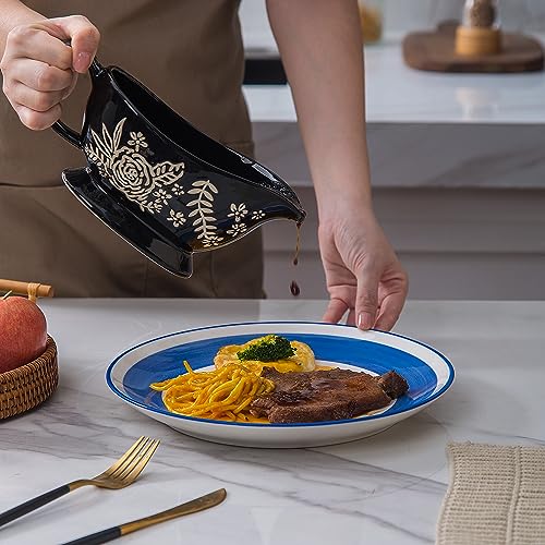 Wisenvoy Gravy Boat Porcelain Gravy Boats 20 Oz Gravy Bowl