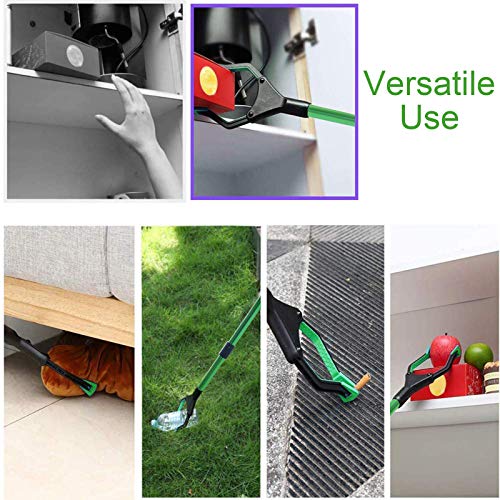32'' Grabber Reacher Tool Foldable Trash Claw Grabber With Rubber Grip Litter Pick Up Tool For Trash Litter Picker, Daily Clean, Outdorr Use(Green)… #TOP7