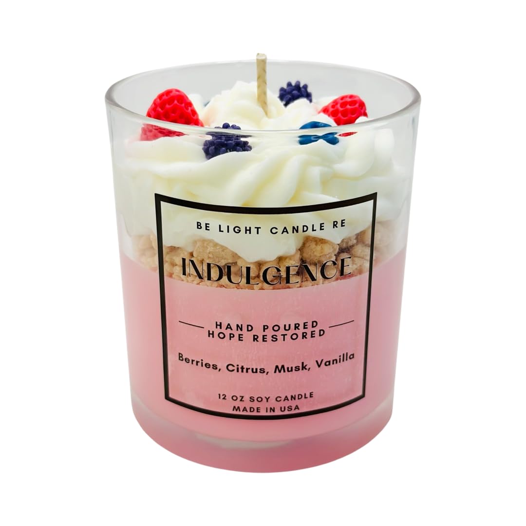 Purpose-Driven Candle Company | Scented Soy Candle | Food Candle |Candles for A Cause | Be Light Candle RE (Indulgence)