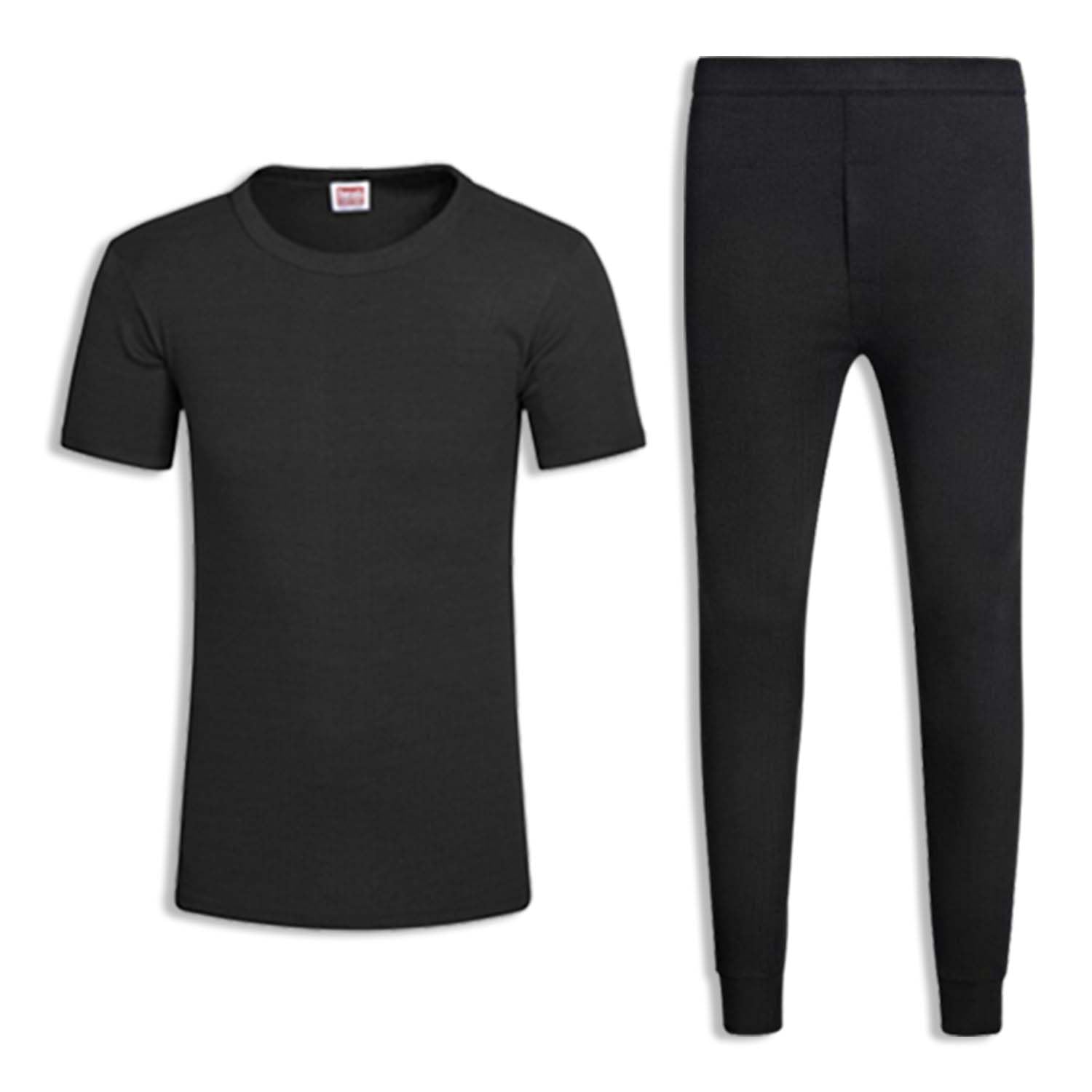 Gc Gaveno Cavailia Men's Black Thermal Underwear Set - Medium