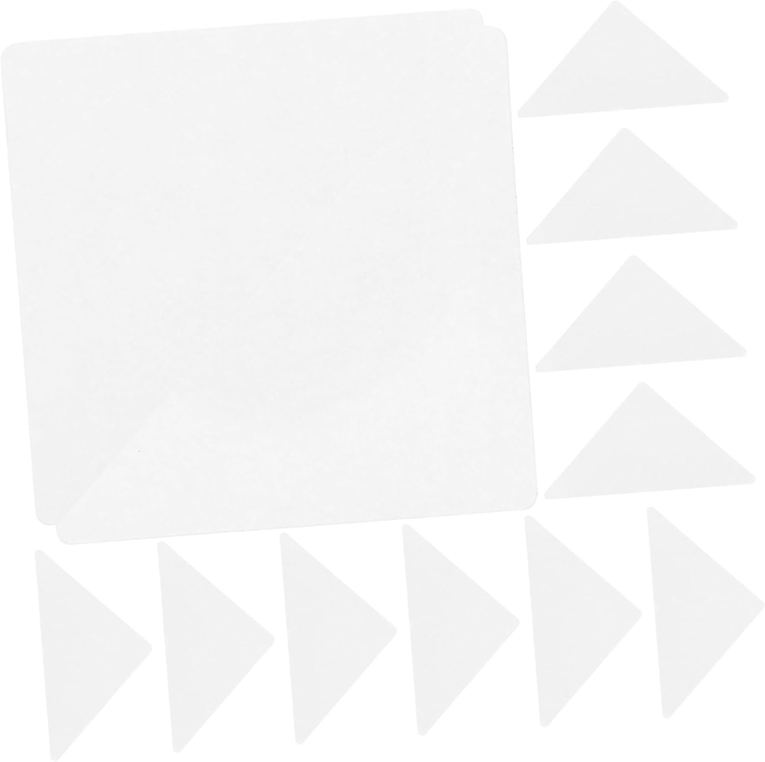 Triangle Adhesive Collar Stays for Dress Shirts 90pcs Plastic Formal