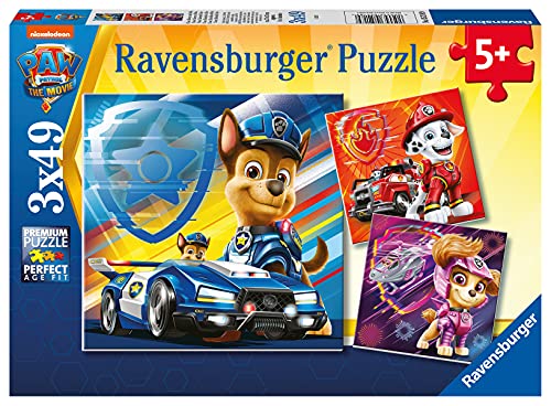 Ravensburger Paw Patrol The Movie 3X 49 35 Piece Jigsaw Puzzle for Kids Age 5 Years Up