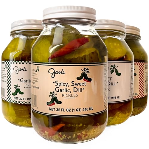 Jan's Pickles - Variety Pack of Spicy, Sweet, and Garlic
