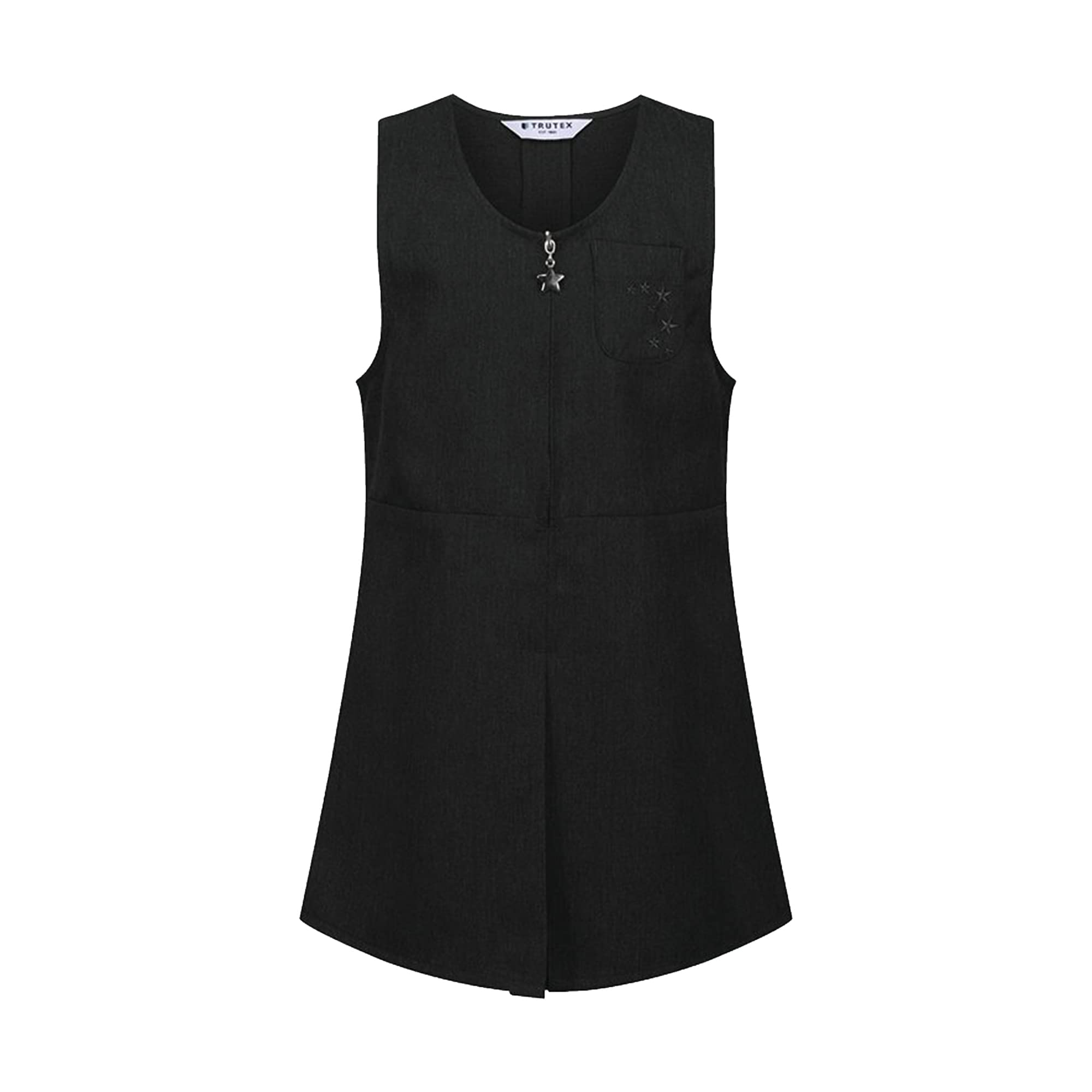 Trutex Pichi Escolar Tradicional Plisado para Niñas (3-12 Años), Vestidos Escolares para Niñas con Cremallera Delantera, Pichi Niña Uniforme Escolar - Uniforme Escolar Auténtico Negro