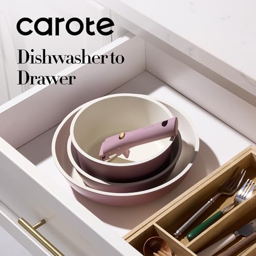 Save 56% on CAROTE Nonstick Cookware Set with Detachable Handles