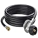 GASPRO 12 FT Low Pressure Propane Hose Regulator with 3/8 Female Flare for Heater,Generator,Fire Pit,Burner,etc