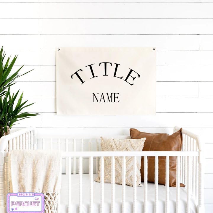 Personalized Custom Name UV Xuan Flannel Cloth Flag Name Picture Wall Banner Sign Flag Baby Room Decor Hanging Flag Nursery & Playroom Wall Decor For Boys & Girls