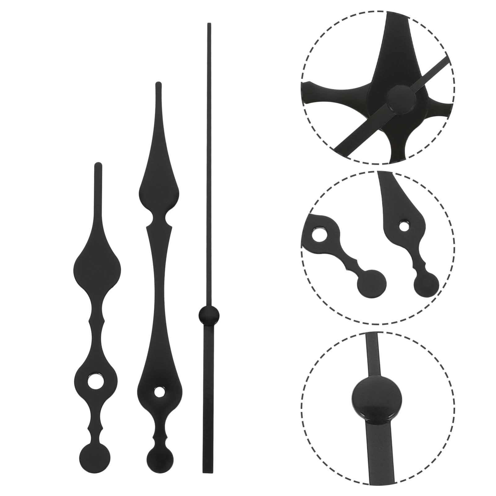Artibetter 50sätze Uhrzeigerset Lautlose Uhrzeiger Für Wanduhr Teiliges Aus Langlebigem Für Reparaturen Und Wartungen Kompatibel Mit Verschiedenen Uhrenstilen