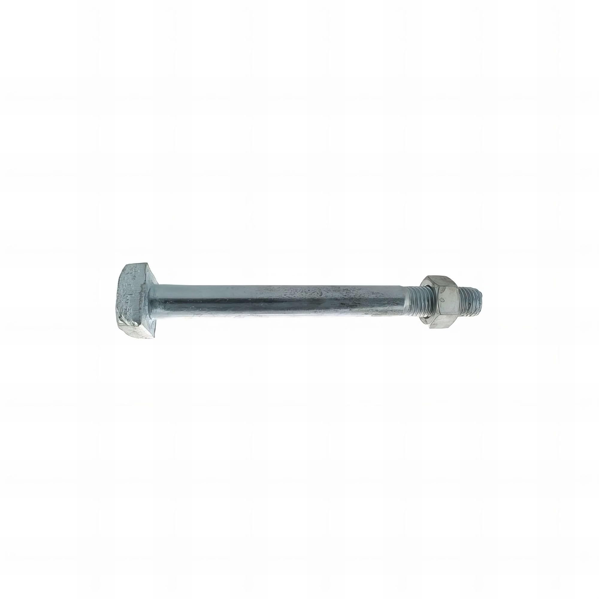 25 Boulons Charpente tête carrée Z, Ecrous diamètre 16 mm - Longueur 250 mm - Diamètre 16 mm