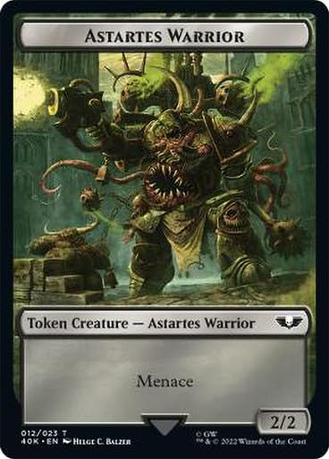 Amazon.com: (Astartes Warrior Token) (Black) // (Spawn Token) (012) MTG :  Toys & Games
