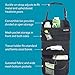 High Road TissuePockets Car Organizer with Tissue Compartment and Cup Holder Bin for Front or Back Seat