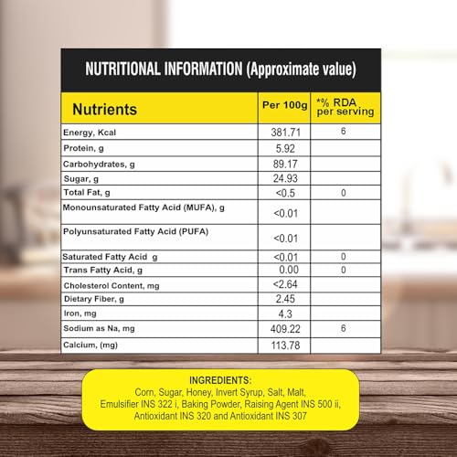 Image of 8AM Corn Flakes Honey 300 Gram (Pack Of 3), Golden Corns & Honey, No Cholesterol, Trans Fat, Artificial Additives, Iron & Calcium, Crunchy & Nutritious Whole Grain Breakfast Cereal