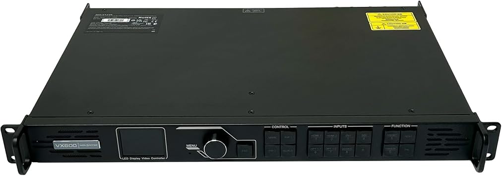 VX600 All-in-One Video Wall Controller, Upgrade Version of VX6S | LED Display Processor with 3.9 Million Pixels Load, HDMI DVI SDI Inputs, Optical Fiber & Ethernet Outputs for LED Video Walls