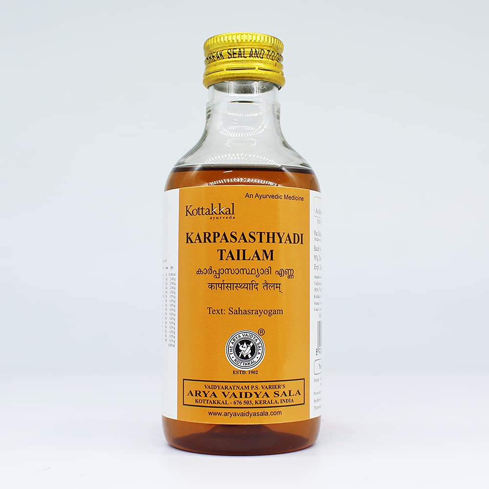 Golden Oldie Herbs Karpasasthyadi Tailam-200Ml,(Pack Of 2),Of Arya Vaidya Sala Kottakkal (B09Q332VS4) Amazon Price History, Amazon Price Tracker