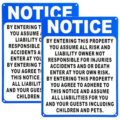 Otoolling Not Responsible 9x12 Sign 2 Pack