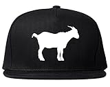 Goat Animal Chest Mens Snapback Hat Cap Black