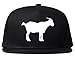 Goat Animal Chest Mens Snapback Hat Cap Black
