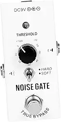 Almencla Noise Gate Pedal Noise Killer Pedais para Som Guitarra Elétrica Baixo Elétrico