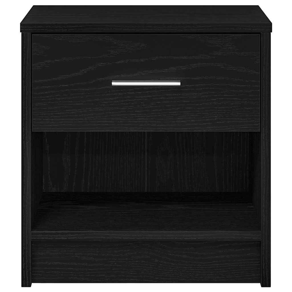 Stabiler Nachttisch aus Holzwerkstoff mit Schublade und offenem Fach für Stauraum, Feuchtigkeitsbeständig und Pflegeleicht, Ideal für Schlafzimmer mit Wandhalterung