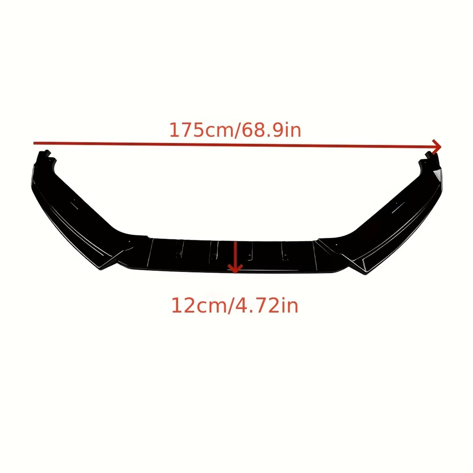 Spoiler Kit Pare-Chocs Kit Extérieure Séparateur Pare-Chocs Inférieur Becquet Lèvre Avant 3 Pièces pour VW pour Scirocco MK3 pour pour GTS 08-14 Voiture Becquets Avant(Glossy Black)